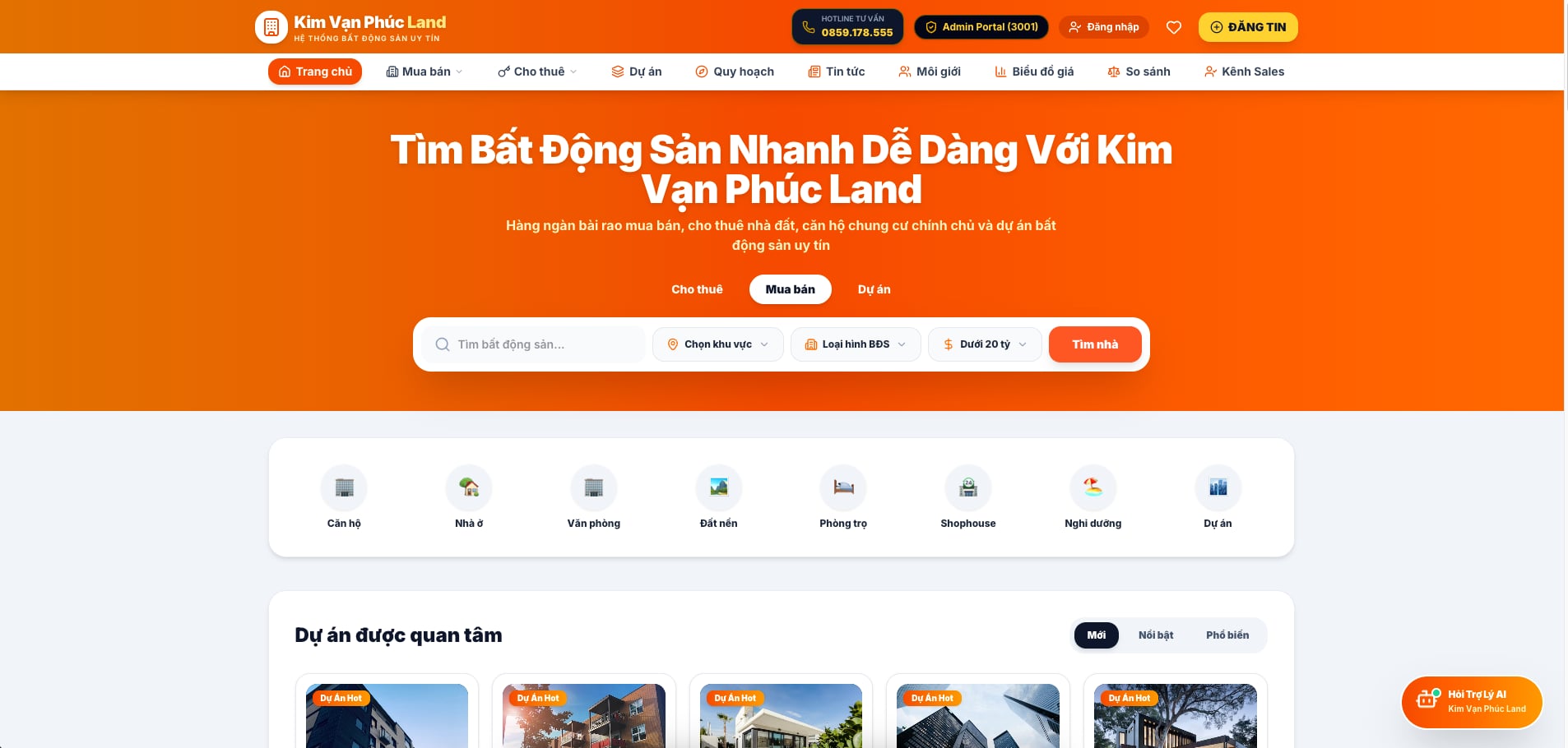 BĐS - Super App Bất Động Sản & Hệ Thống Quản Lý Toàn Diện